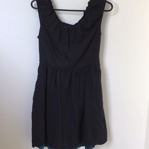 Andrew Marc Black Turquoise Dress Medium
